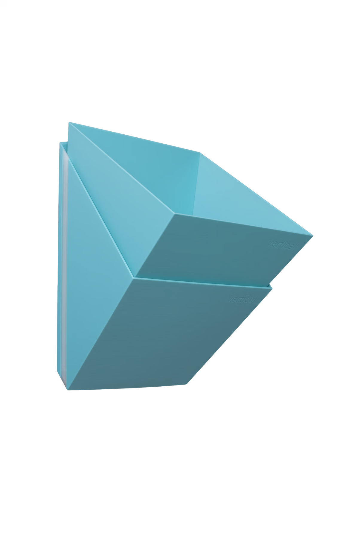 vertical block hellblau