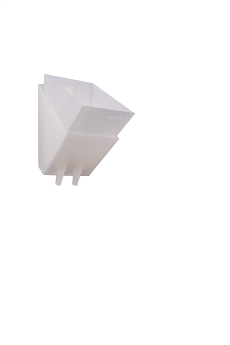 Transparenter Blumentopf für die Wand zur Gestaltung von Pflanzenwänden